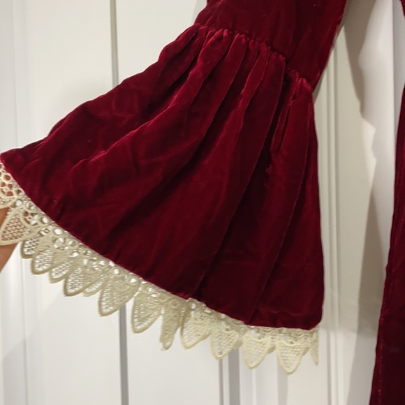 Vintage 1960s Crushed Velvet Baby Doll Dress - Picture 4 of 4